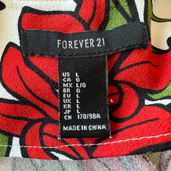 Forever 21 Rose Romper Size Large - Picture 12 of 13